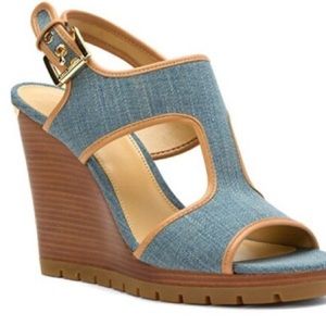 Michael Kors platform wedge sandals